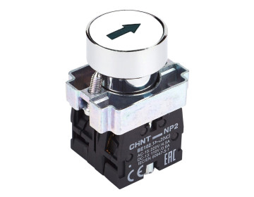 Кнопка NP2-BA1345 с маркировкой 1NO+1NC IP40