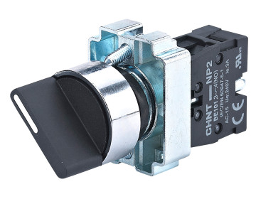 Переключатель NP2-BD41 2 положения с возвратом 1NO IP40