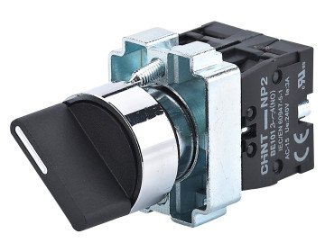 Переключатель NP2-BD53 3 положения с возвратом 2NO IP40