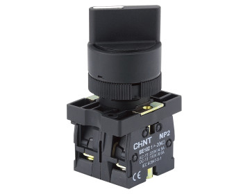 Переключатель NP2-ED25 2 положения с фиксацией 1NO+1NC IP40