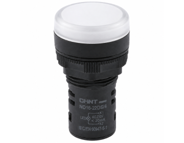 Индикатор ND16-22DS/4 белый АС230В