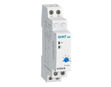 Реле задержки времени NTE8-B 1s-10s DC24V на включение 1NO
