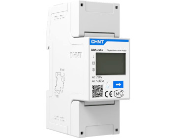 Счетчик электронный однофазный на DIN-рейку DDSU666 220/230V 5(80)A RS485 2P MID