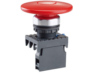 Кнопка "Грибок" d40mm с самовозвратом NP8-01M/1 без подсветки красная 1NC IP65
