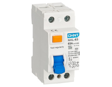 Дифференциальный выключатель RCCB (УЗО) NXL-63 2P 16A 30mA A 6kA