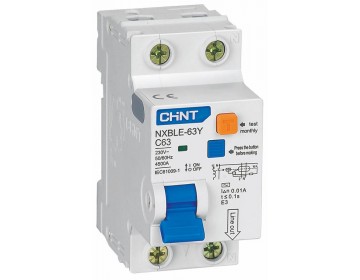  Диф. авт. выключатель NXBLE-63Y 1P+N 4.5kA 0.03A C10A