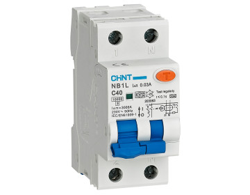 Диф. авт. выключатель NB1L-40 1PN C6 30mA A 6kA
