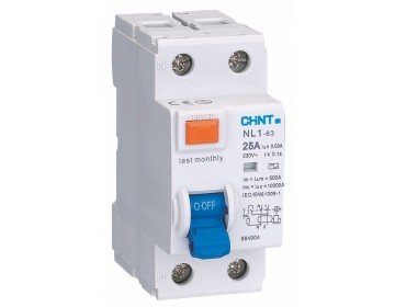 Дифференциальный выключатель RCCB (УЗО) NL1-63 2P 16A 10mA тип A 6kA